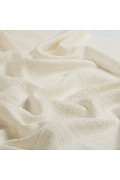 ipekevi Κρεμ απλό βαμβακερό μεταξωτό σάλι