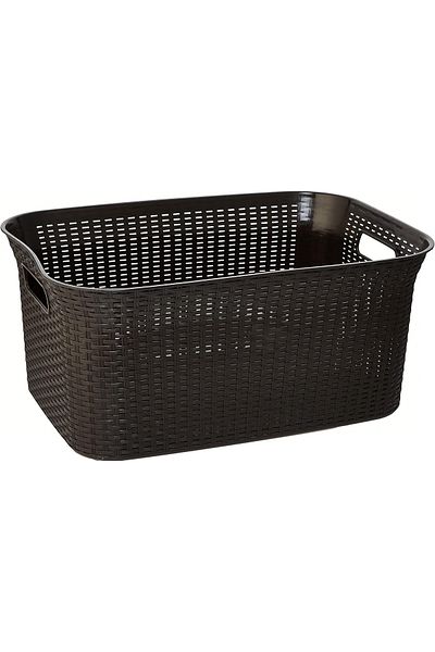 COOYA 50L Laundry Baskets with Handles, Lightweight Convenient, Ventilated Design, for Bathroom(Black)