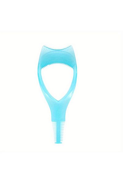 Choice 1pc-blue 3 In 1 Mascara Applicator Template With Eyelash Curler Guard And Case, Eyeliner Holder, Eye