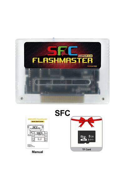 Choice White SFC Game Card 3000 in 1 With 8GB TF Card Game Card For Nintendo SNES SFC Game Console With TF