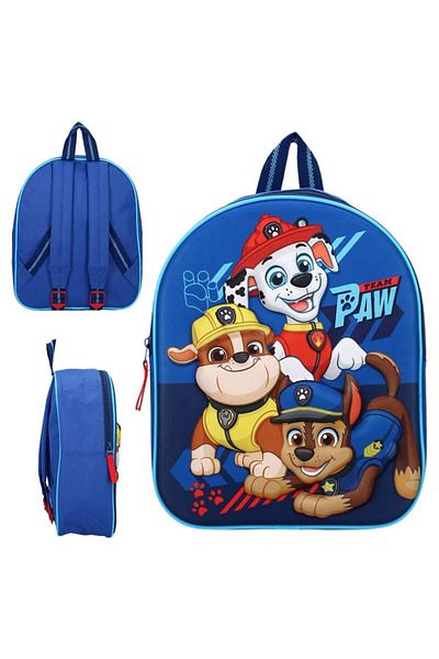 PAW PATROL 3D Backpack, Roomy Main Compartment, 26x32x11 cm, Multicolor, Paw Patrol Pups At Play