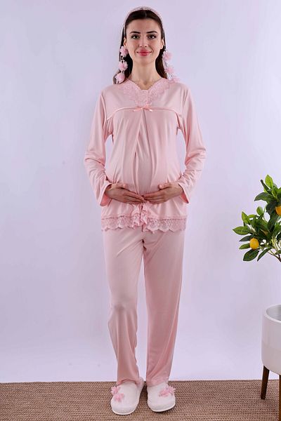 ByLohusa Effortt Pink Maternity Pajama Set