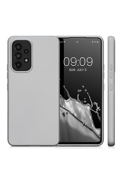 KWmobile Case For Samsung Galaxy A53 5g, Silicone, Gray, 57958.67