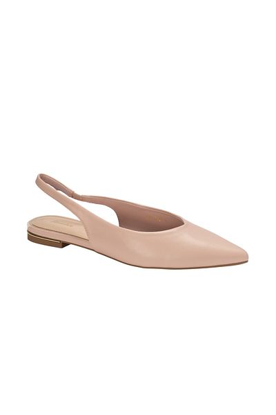 BATA Pointed Toe Slingback Flat Sandals