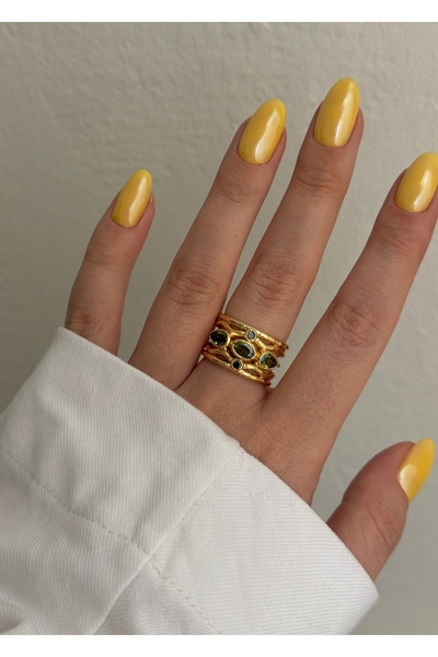 KİLİGİSTANBUL خاتم LEVO VINTAGE (يمكن تعديل الحجم)