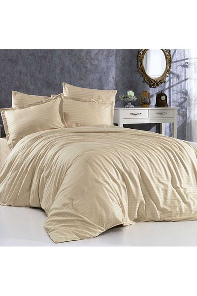 GASEL ÇARŞI Double Satin Elastic Sheets Set (160X200 & 180X200)