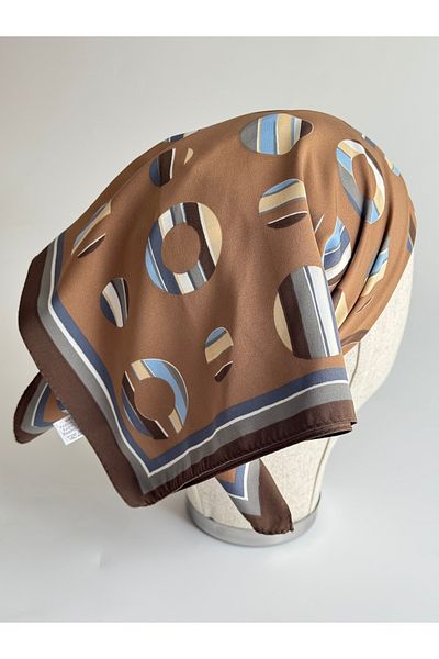 Ebr atelier Brown Scarf with Imported Ring Detail 53X51