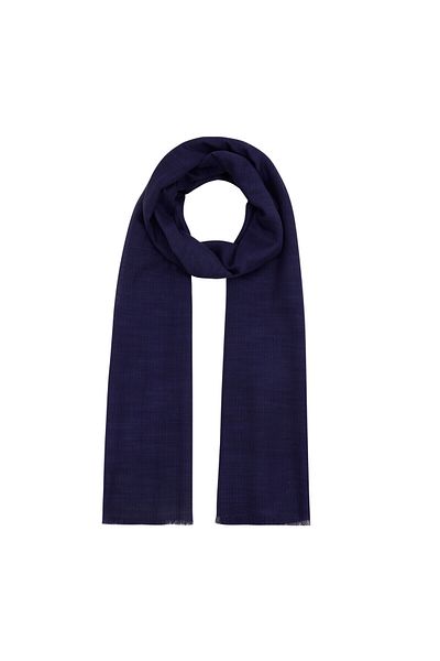 ipekevi Morcivert Plain Cotton Silk Shawl