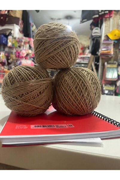 Tasarım Nisam Tuhafiye jüt ip tek rulo 100 metre 3 top şeklinde gönderimektedir