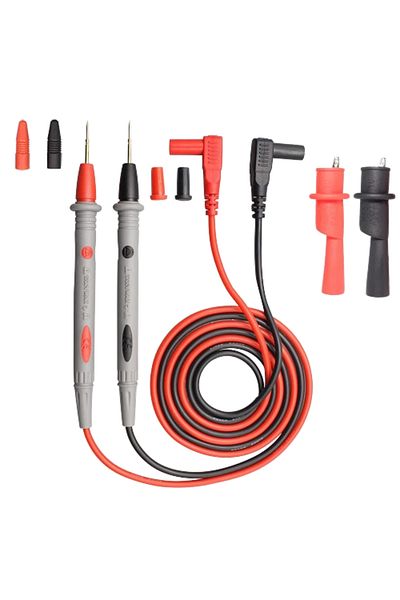 AOKIN 1000V 20A 1000V 20A Multimeter Test Leads Kit with Alligator Clips and Plunger Test Wire, Silicone M