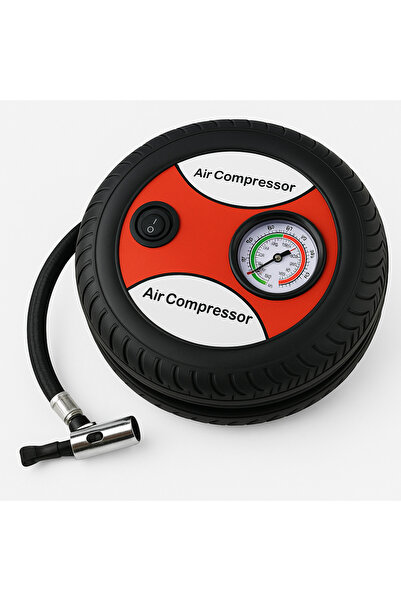SIEGEN AEM Plastik Gövdeli Gri Mini Oto Araç Hava Kompresörü 12V
