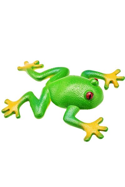 Choice Frog 15*15cm Tricky Decompress Frog Toys Simulation Frog Model Soft Rubber Fake Frog Sensory Play Gr