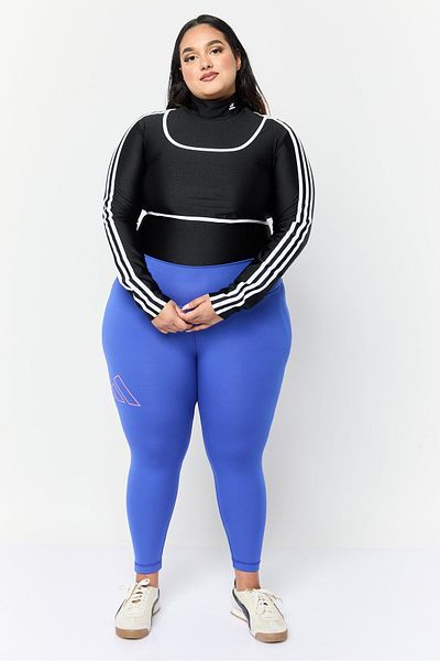 adidas ملابس سباحة نسائية كبيرة الحجم مكونة من قطعتين وقميص وقميص قطعة واحدة بشعار العلامة التجارية، باللون الأسود