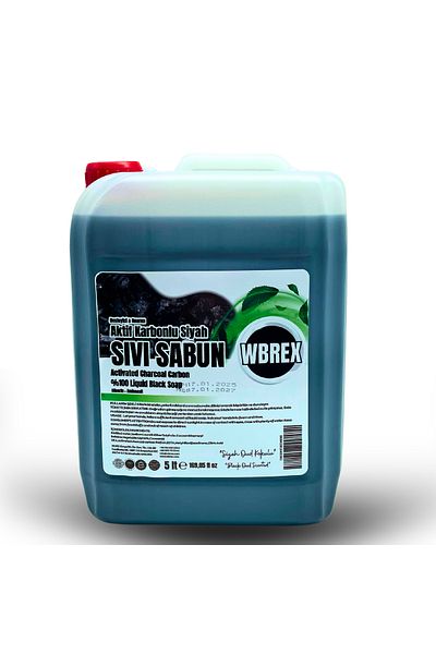 WBREX Activated Carbon Premium Liquid Soap Black Oud Scented 5 Lt