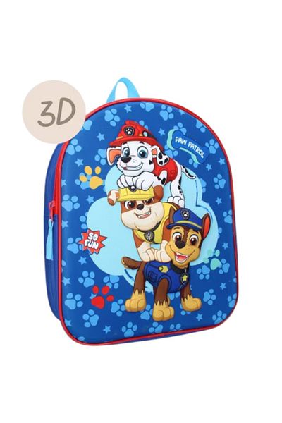 PAW PATROL 3D schoolbag, 32x26x11 cm, adjustable straps, multicolor, Paw Patrol never stop laughing
