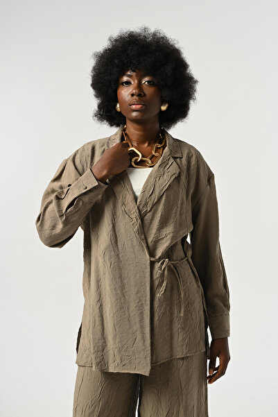 Orfeo Negro ΓΥΝΑΙΚΕΙΟ ΠΟΥΚΑΜΙΣΟ ΜΟΝΟΧΡΩΜΟ ΜΕ ΣΧΥΡΟ ΥΦΑΣΜΑ ΜΕ ΣΤΡΑΓΓΙΣΜΑ ΜΕ ΜΕΣΗ