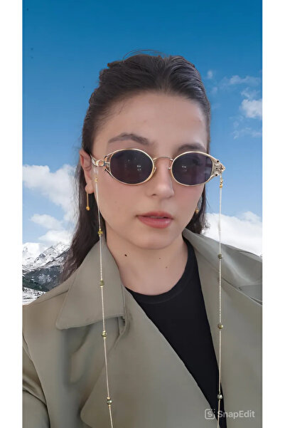 ROSALINDA COLLECTION Boncuk Gözlük Askısı Gözlük Ipi Su Yeşili Renkli Gözlük Zinciri