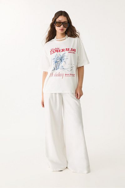 Stradivarius Bahia Esmeralda print T-shirt