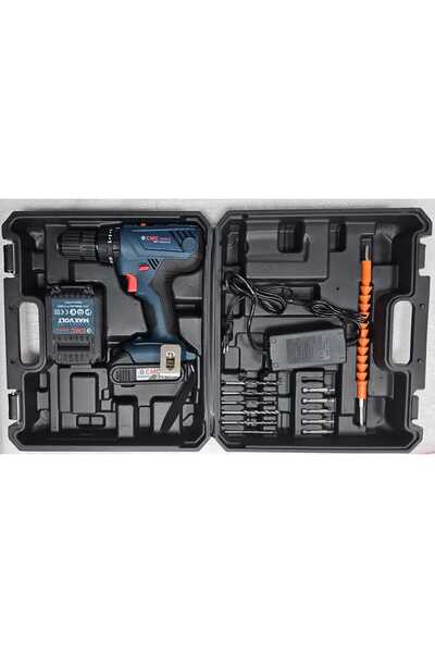 CMC Tools Akülü Matkap 21V Li-Ion 2000MAH Vidalama Çantalı CMC3913 Çift Akü