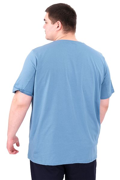 ModeXL Ανδρικό μπλουζάκι μεγάλου μεγέθους - Blue Mode XL - ΣΤΑΤΟΥΛΑ με λαιμόκοψη U25027