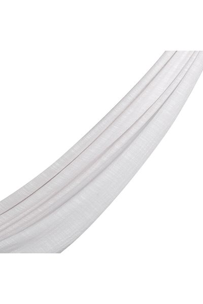 ipekevi Silver Plain Cotton Silk Shawl