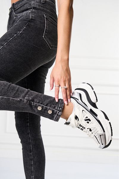 Joana Azalya Women's Skinny Fit Black Jeans