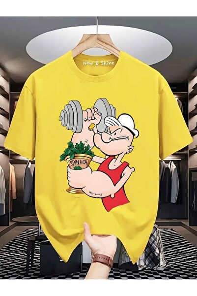 New Shine Popeye Basic majica sa štampanim motivom pirinča, velika veličina, ...