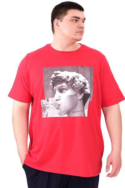 ModeXL Men's Plus Size T-Shirt - Mode XL - Red
