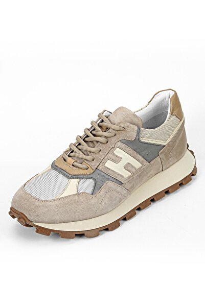 Byterre Tiglon Genuine Leather Handmade 586 Beige Sneakers Shoes