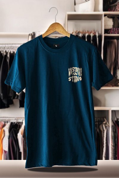 C&C OKULCUNUZ Βαμβακερό μπλουζάκι με στάμπα Unisex Indigo Wrst Studio