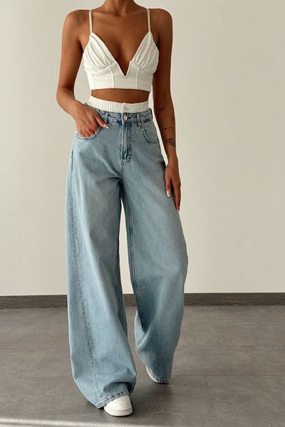 Joana Blugi Dam Oversize Albastri Kyani