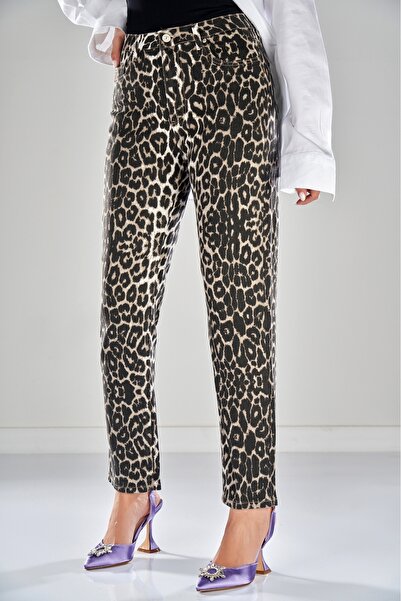 Joana Blugi Mom Fit Animal Print Idina