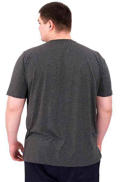 ModeXL Ανδρικό μπλουζάκι XL Plus Size - Crew Neck - STATUE U25027 Anthracite