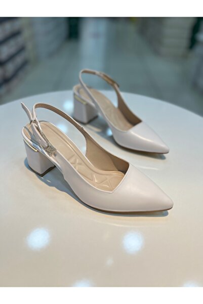 Alphus Hco Short Heeled Open Back Women's Stylish Shoes