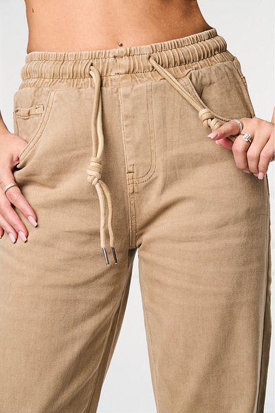 Joana Women's Mom Fit Khaki Jeans Kenlei