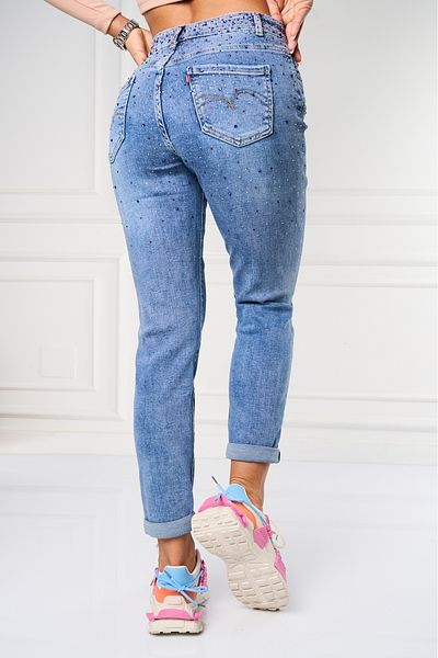 Joana Blugi dama Mom Fit Albastri Aleysa