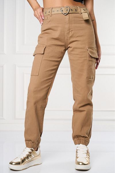 Joana Women's Mom Fit Khaki Danny Jeans