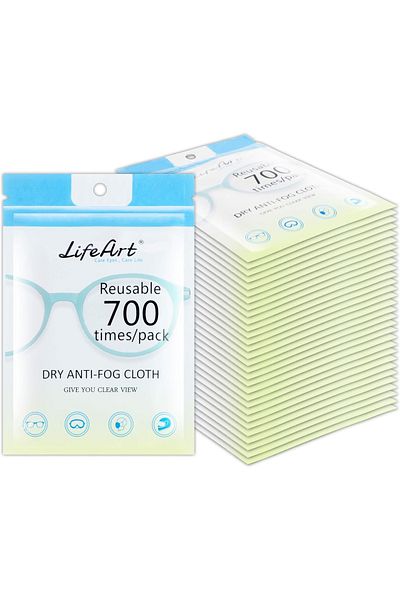 Lifeart kanvas Set of 30 LifeArt glasses cleaning cloths, suede, beige, 15 x 14.4 cm