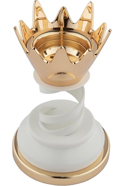 Generic Nasaem Incense Burner (Al Saif), White/Gold