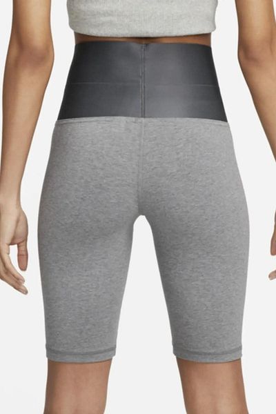 Nike Îmbrăcăminte sport Circa Leggings pentru bicicletă cu talie înaltă Pantaloni scurți Leggings pentru motociclist cu talie înaltă Gri
