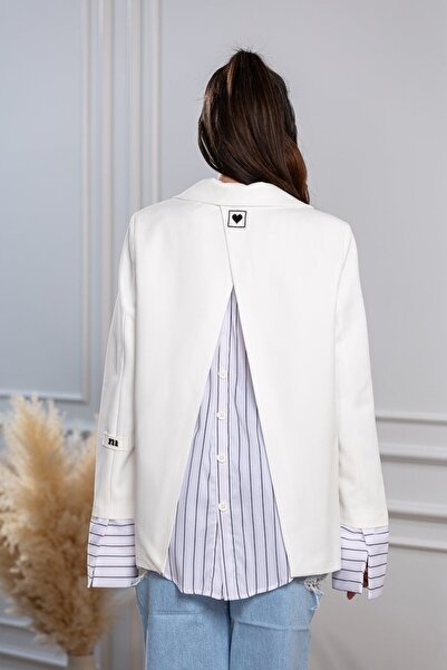 Joana Γυναικεία μπεζ σακάκια Annie