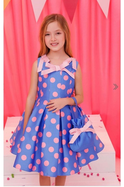 Pamina Girl's Dress and Bag, Colorful Character Production