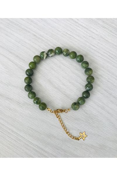MK tasarım Real jade stone bracelet (a+ quality) mkt2025021