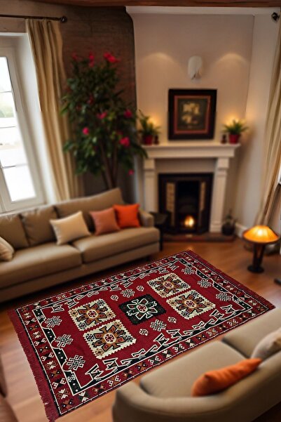 mdhomecarpet Türkiye Şark Köşesi Halısı - Otantik Kilim Desenli, Doğal Dokulu...