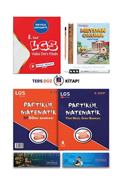Partikül Matematik 8. Sınıf Lgs Efso - Yeni Nesil Soru Bankası - Partikül Matematik Video Ders Notları Set 2 Kitap