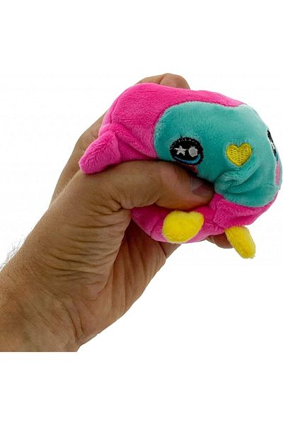 MIK Funshopping plush toy, polyester, pink/blue, 18 x 12 x 7 cm