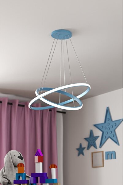 Genel Markalar Robin 2 'li Mavi Sarkıt Günışığı Ledli Modern Led Avize