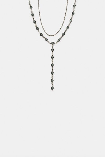 Stradivarius Set of 2 lariat necklaces
