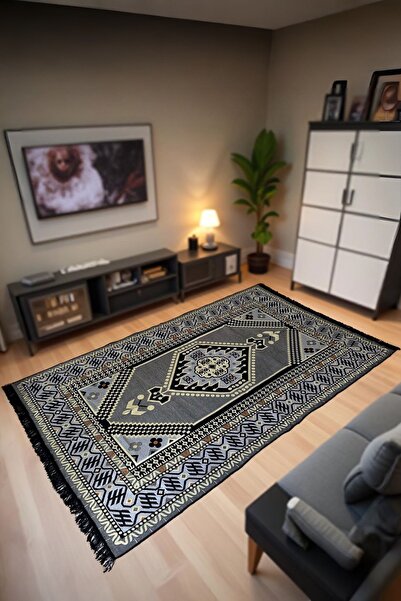 mdhomecarpet Türkiye Şark Köşesi Halısı - Otantik Kilim Desenli, Doğal Dokulu...