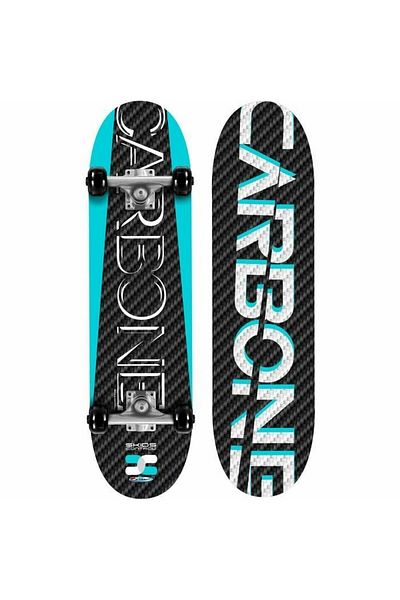 Homio Children's Skateboard, 70x20 cm, anti-slip board, multicolor, Skids Control Carbone